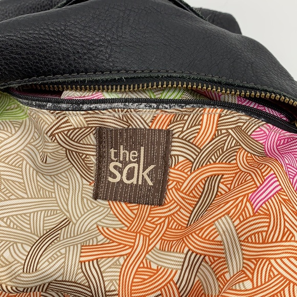 THE SAK Black Pebbled Leather Shoulder Bag - Picture 10 of 12